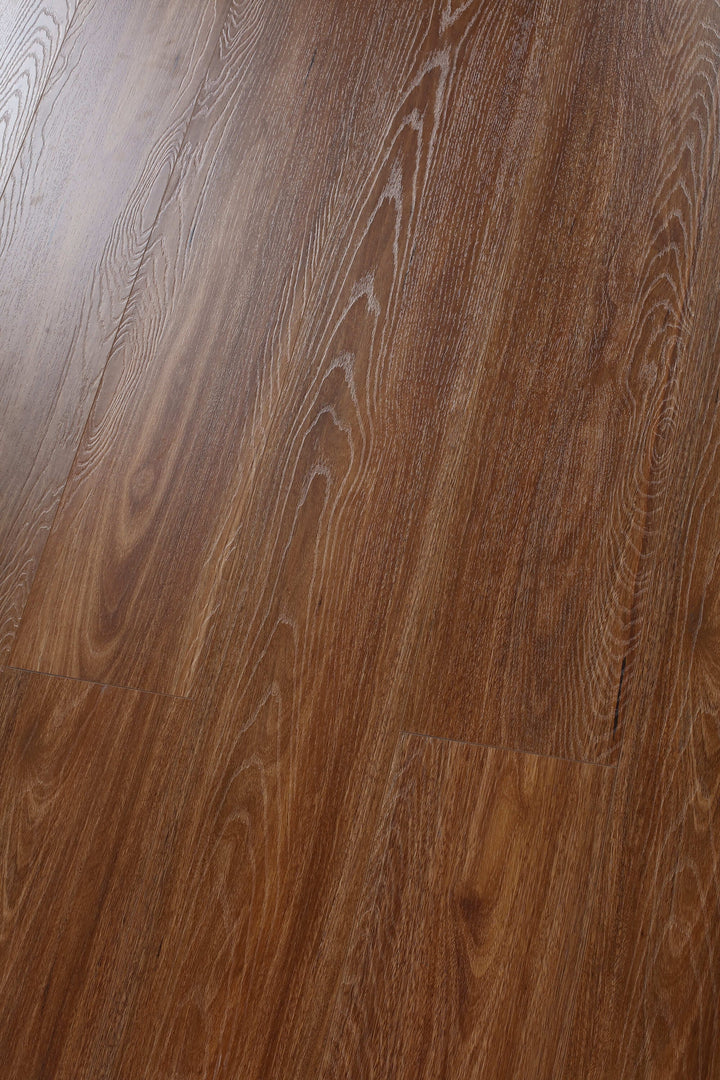12mm 1.79sqm Brown Oak Waterproof Laminate Flooring