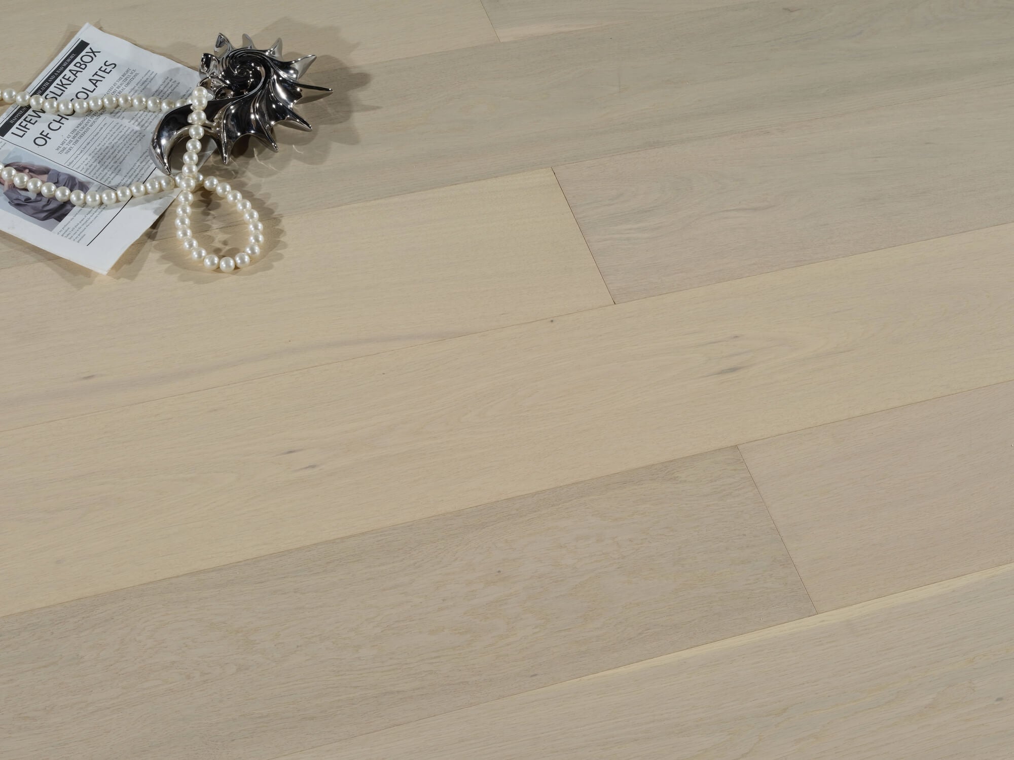 Engineered Timber Flooring - AB Grade 14mm Creme Oak PL01