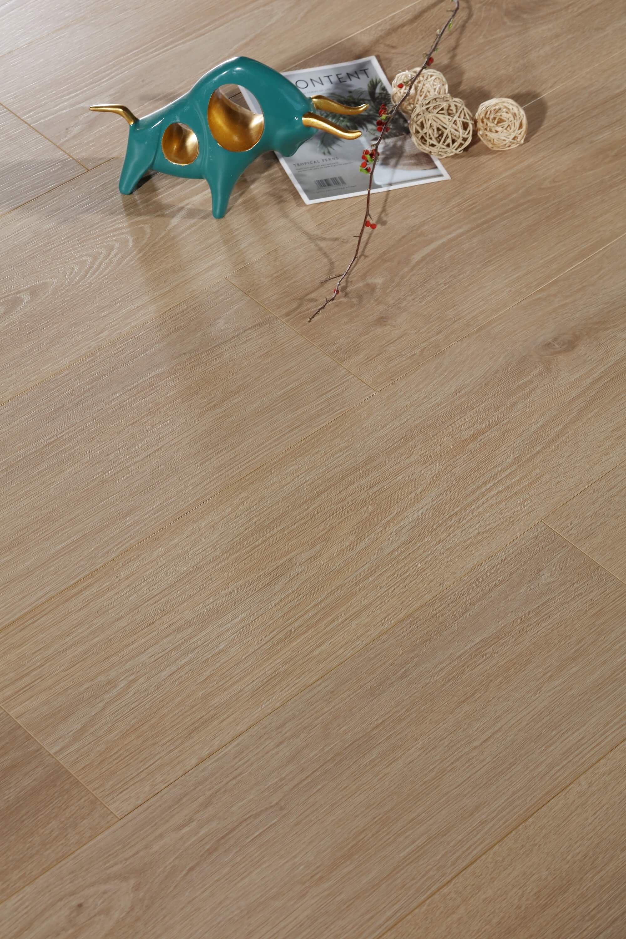 8mm 2.1205sqm Natural Oak SPC Hybrid Flooring 407