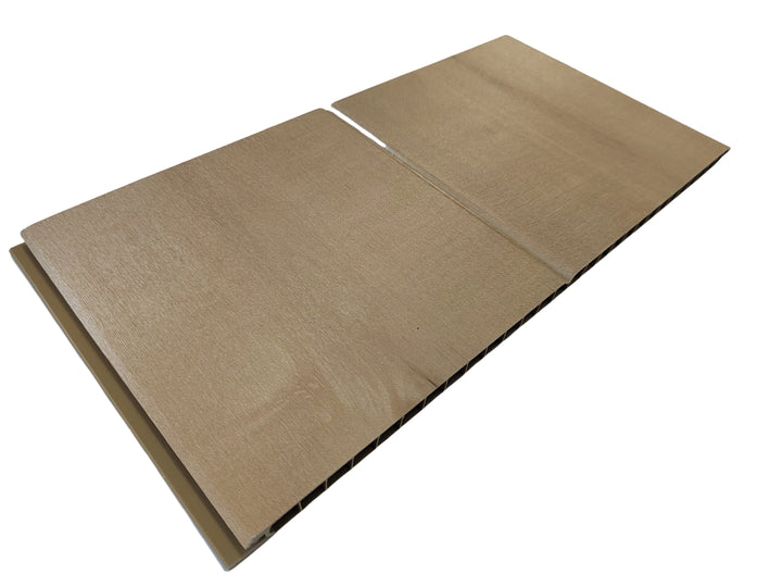 Indoor PVC VJ Wall and Ceiling Lining Board - 300mm x 9mm x 2.7m - Light Oak