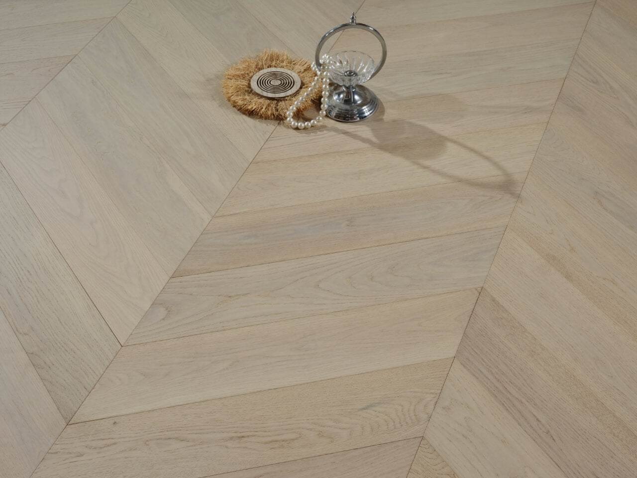Engineered Timber Flooring - AB Grade 15/4mm CHEVRON - Y01 WINTRY FOREST OAK