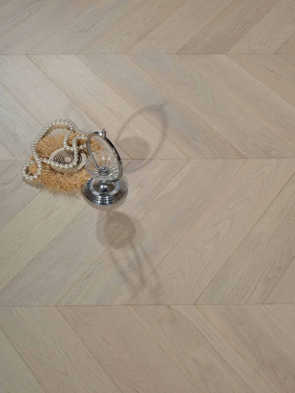 Engineered Timber Flooring - AB Grade 15/4mm CHEVRON - Y01 WINTRY FOREST OAK