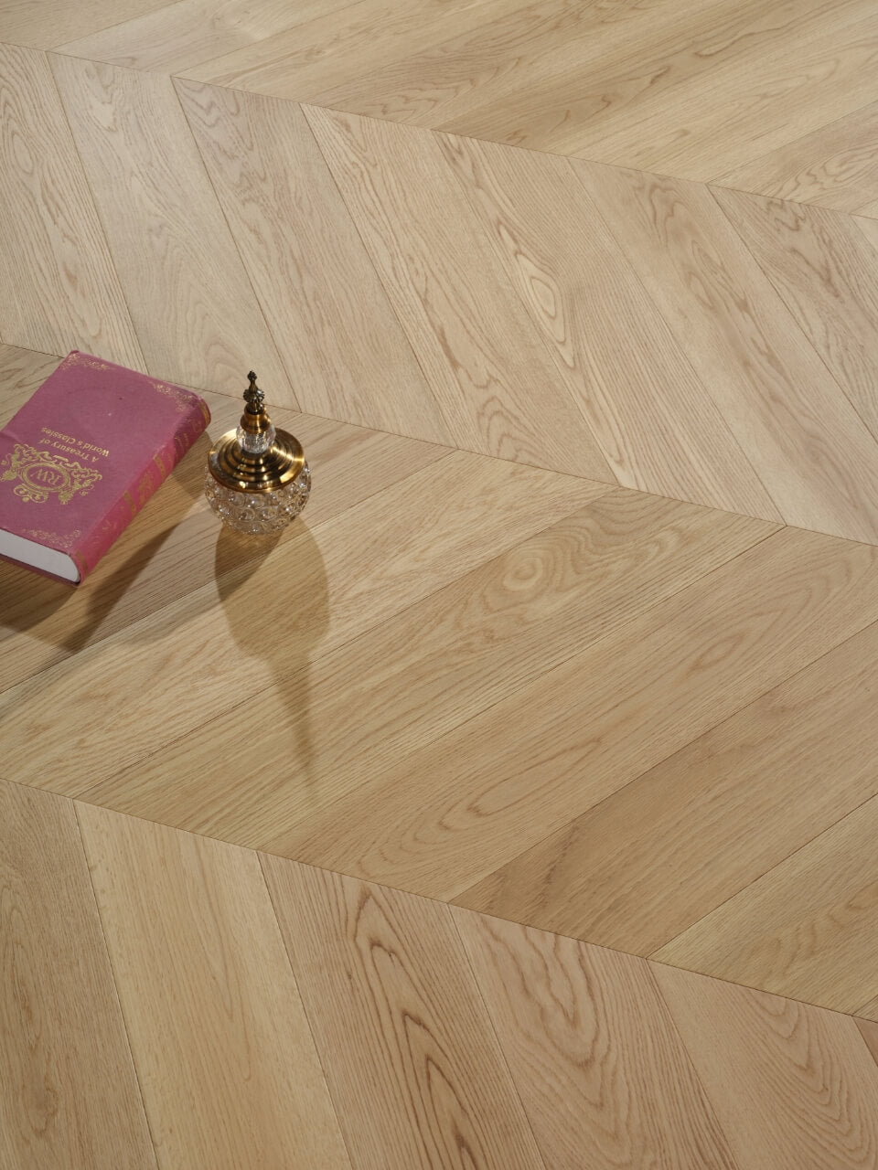 Engineered Timber Flooring - AB Grade 15/4mm CHEVRON - Y02 NATURAL OAK