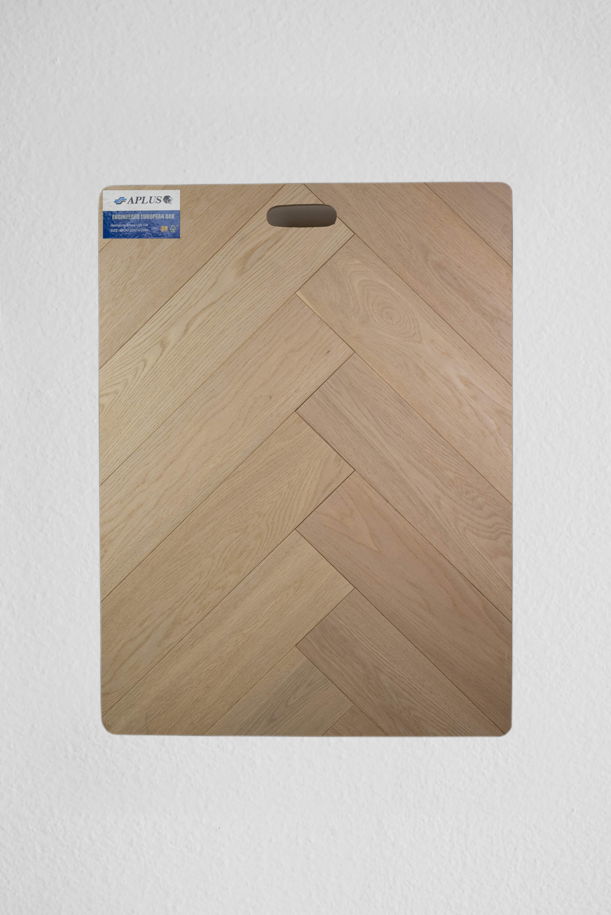14mm 2.016sqm Herringbone Light Oak Engineered Timber Flooring
