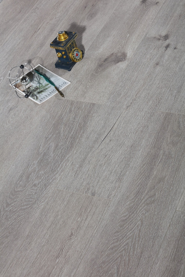 12mm 1.897sqm Natural Grey Premium Laminate Flooring