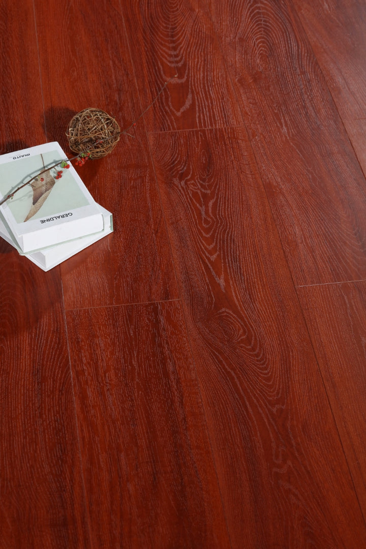 12mm 1.897sqm Indian Red Premium Laminate Flooring