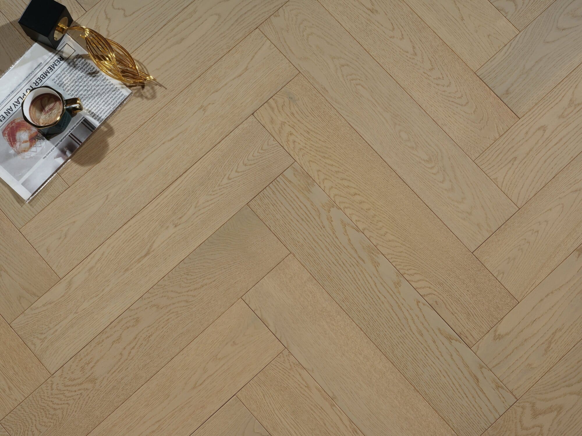 14/3mm 2.144sqm Herringbone Engineered Timber Flooring R04