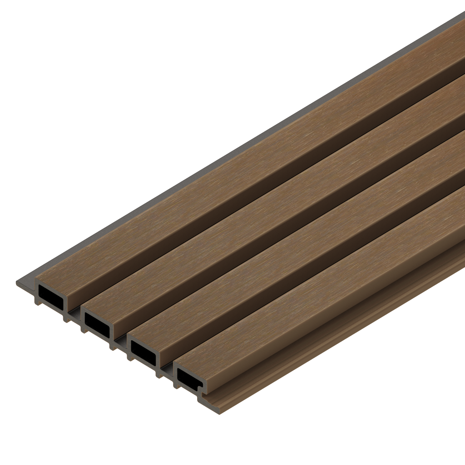 Composite Wall Cladding double color - Redwood /  Charcoal