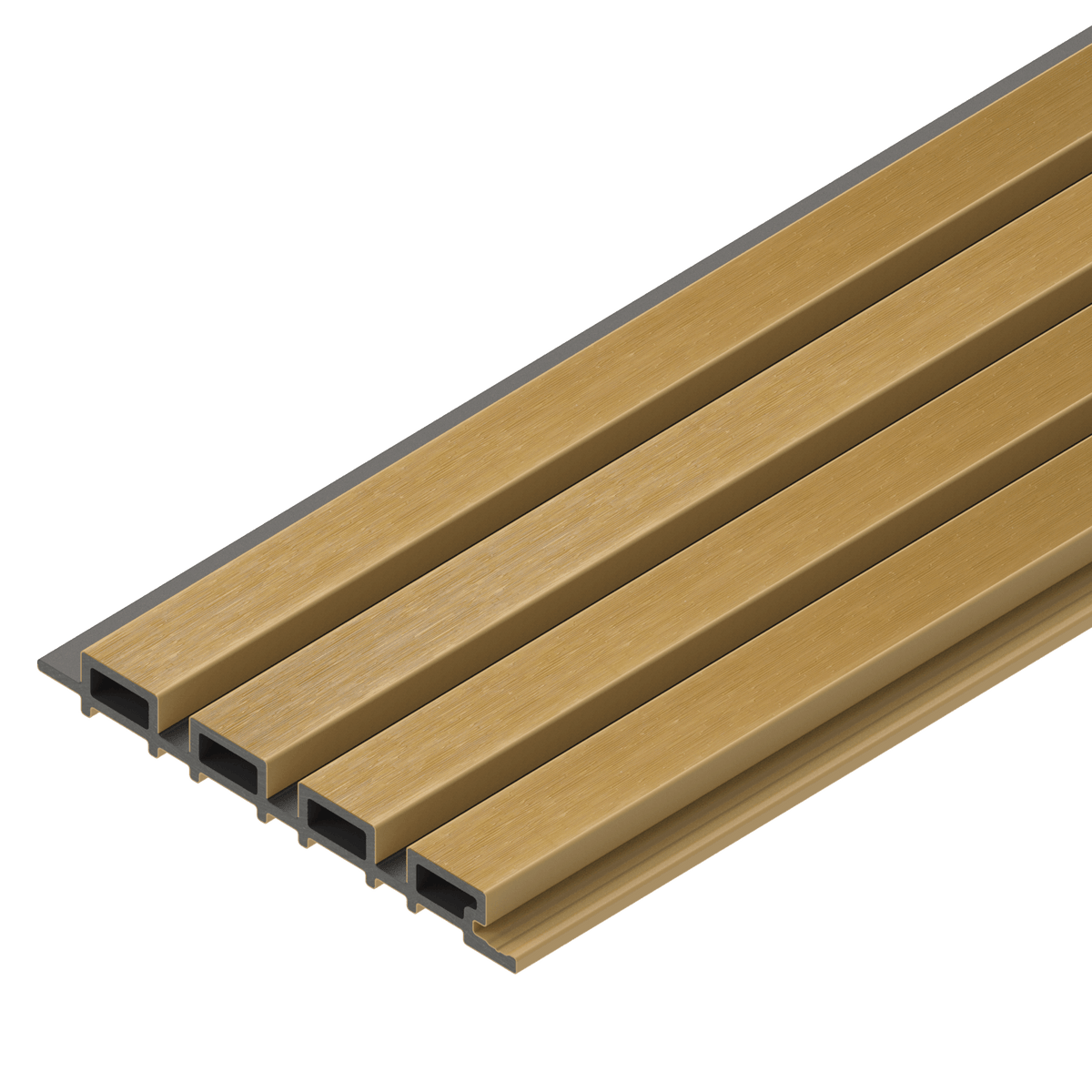 Composite Wall Cladding double color - Light Teak / Charcoal