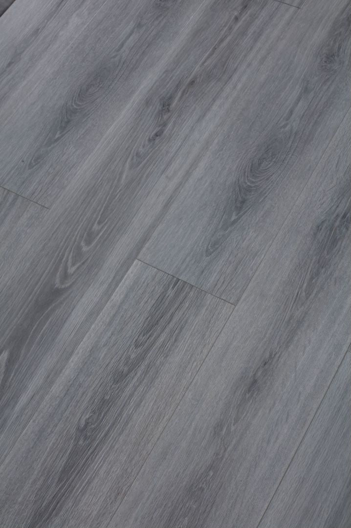 12mm 1.79sqm Brush Oak Grey Waterproof Laminate Flooring